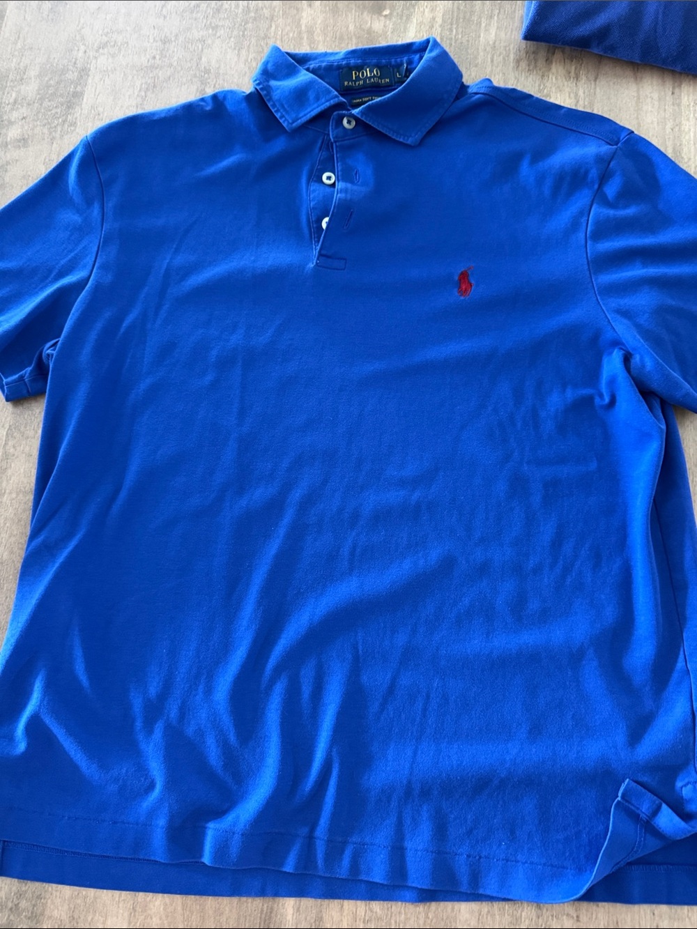 Polo by Ralph Lauren Men’s Blue Short-Sleeve Polo Shirt